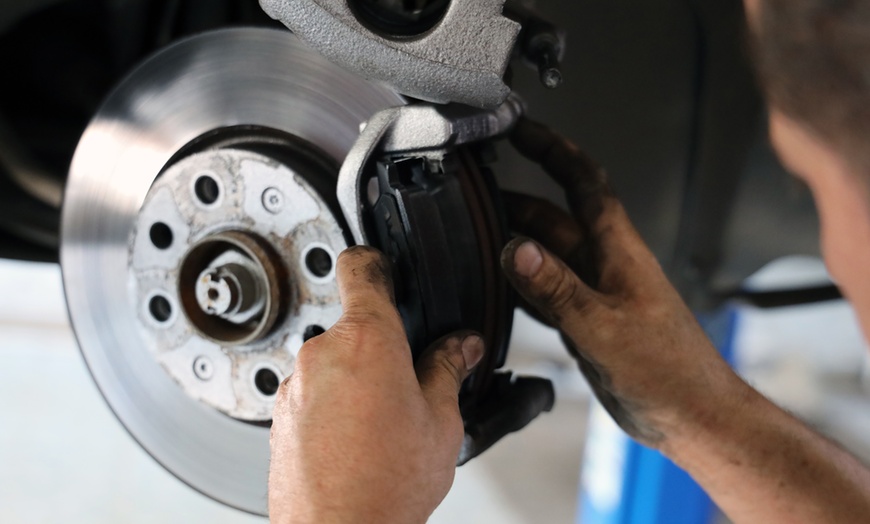 Image 1: Front & Rear Brake, Brake Pads, Synthetic or Conventional Oil Change