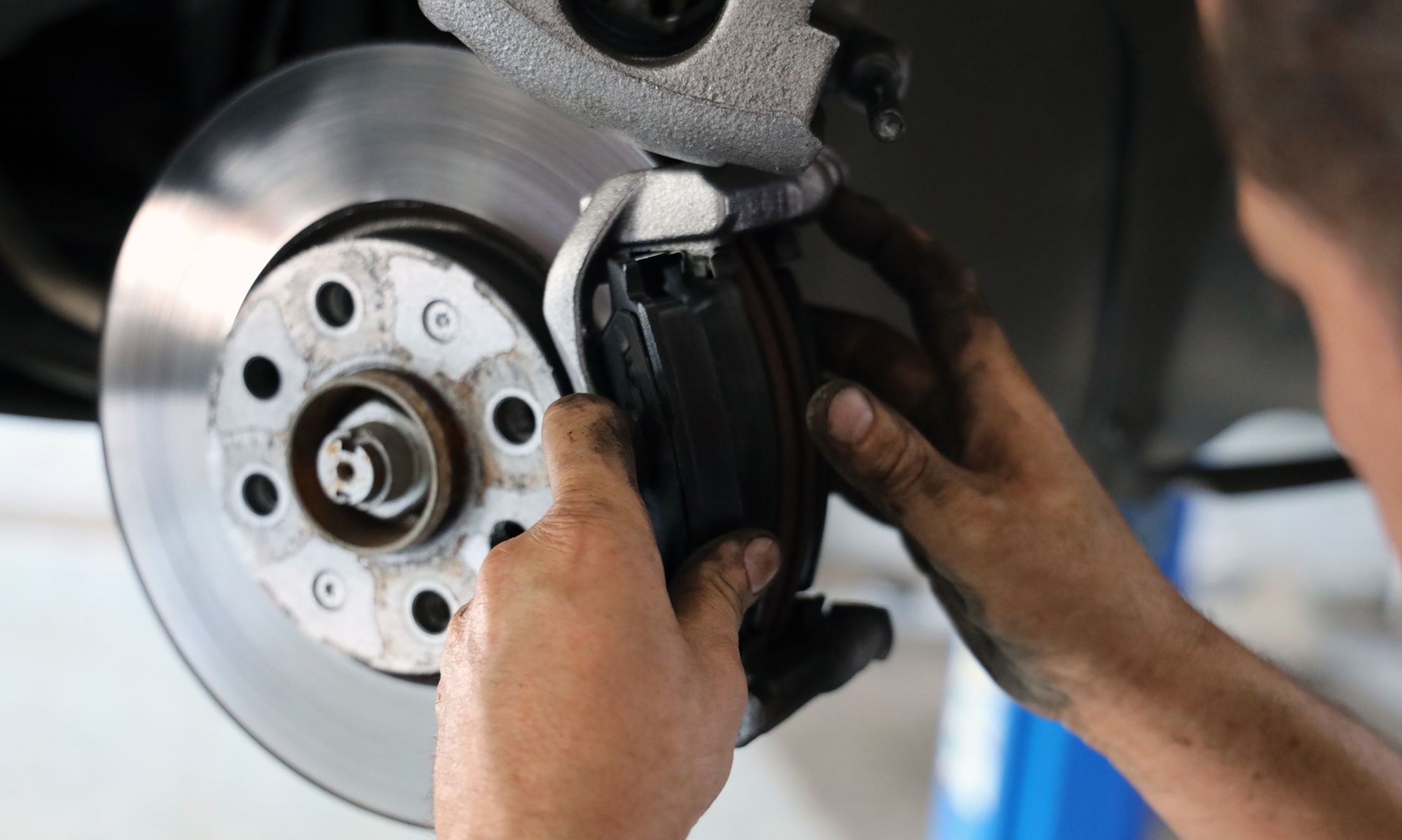 Front or Rear Brake Pad Replacement with Fluid Check 