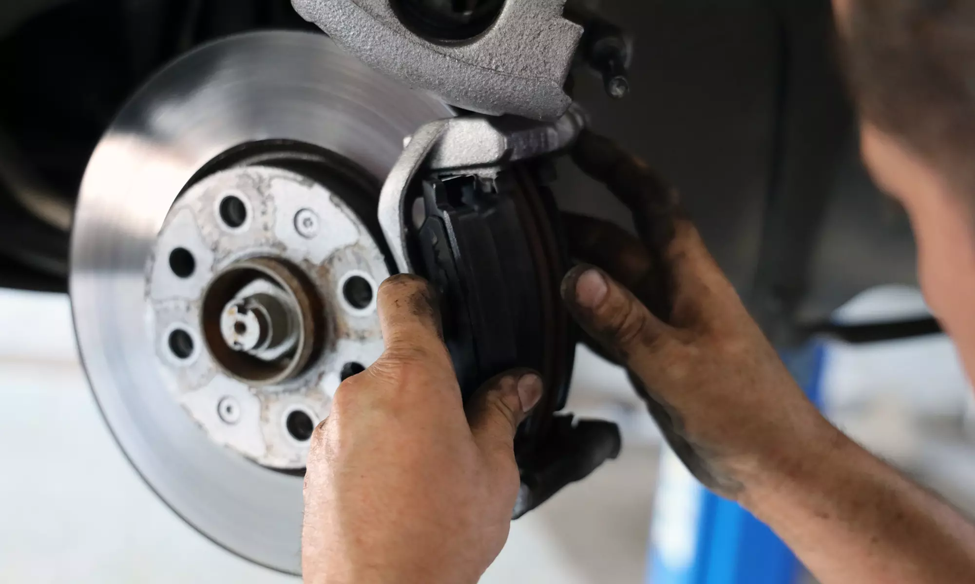 Semi-Metallic or Ceramic Brake Pad Replacement & Fluid Check at Derek Auto Repair Up To  50% Off - Primary Image