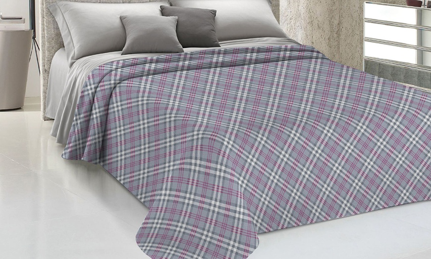 Image 12: Copriletto Pensieri Delicati 100% cotone Made in Italy