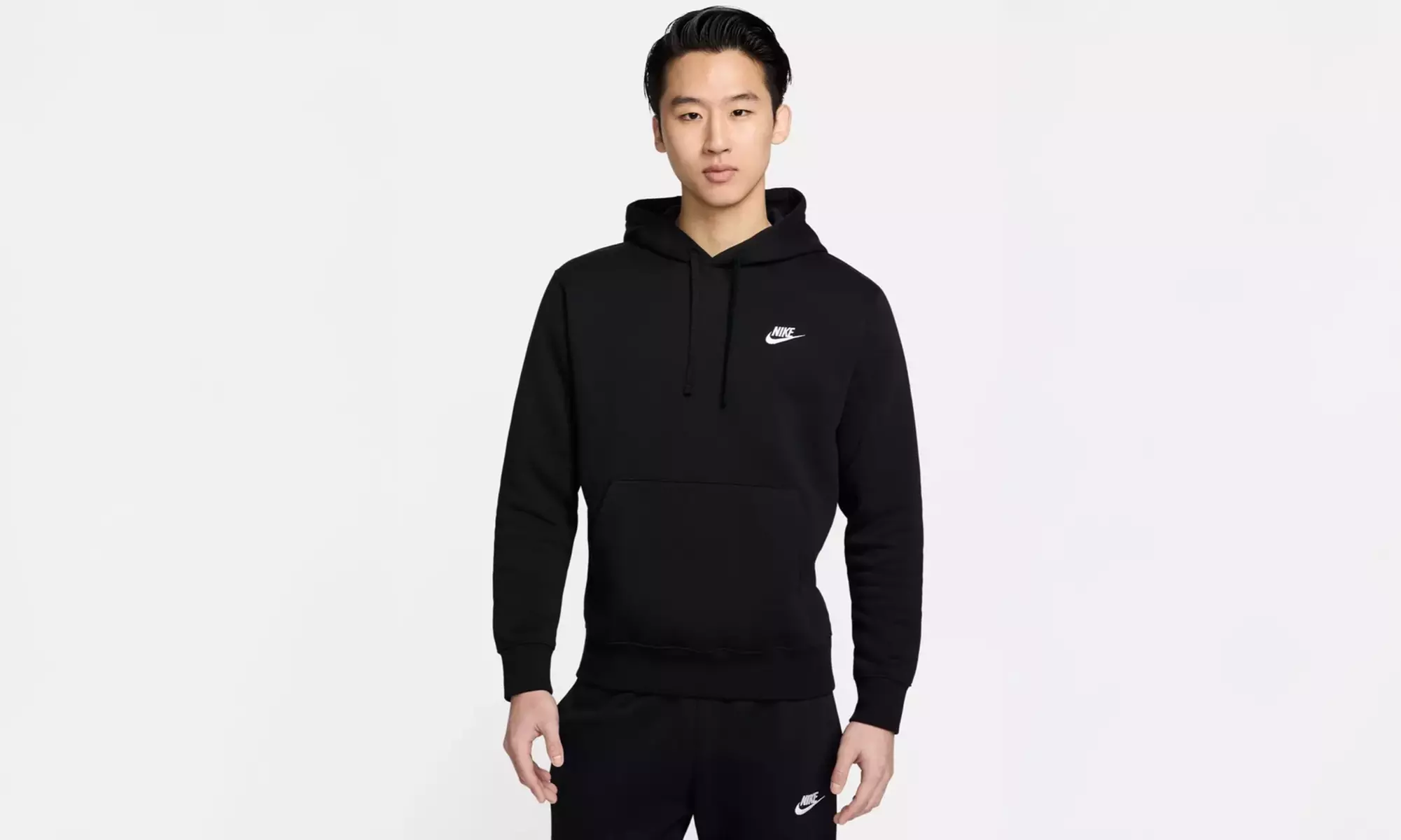 Nike Men's Club Embroidered Swoosh Pullover Fleece Full Tracksuit