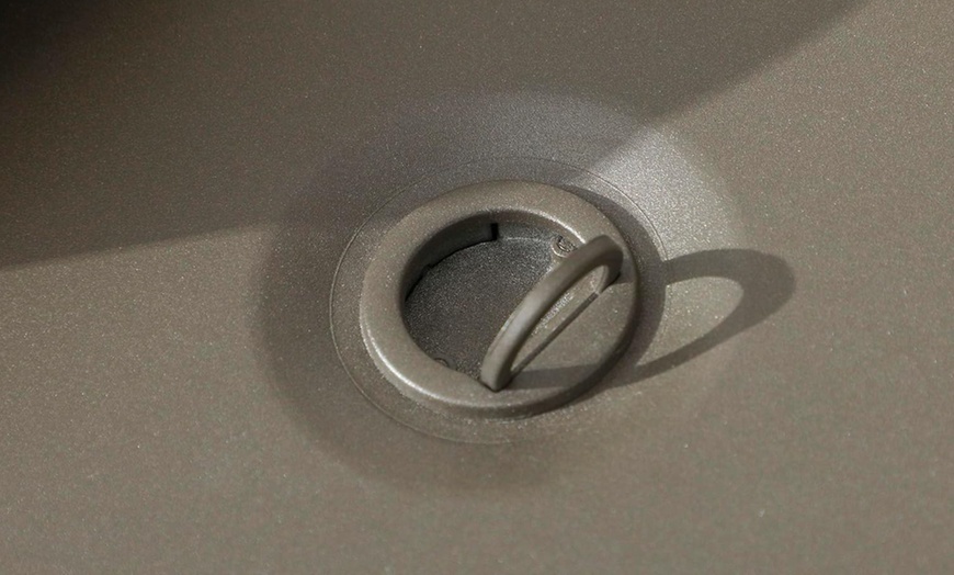 Image 3: Outsunny 5-Piece Rattan-Effect Furniture Set with Gas Fire Pit Table