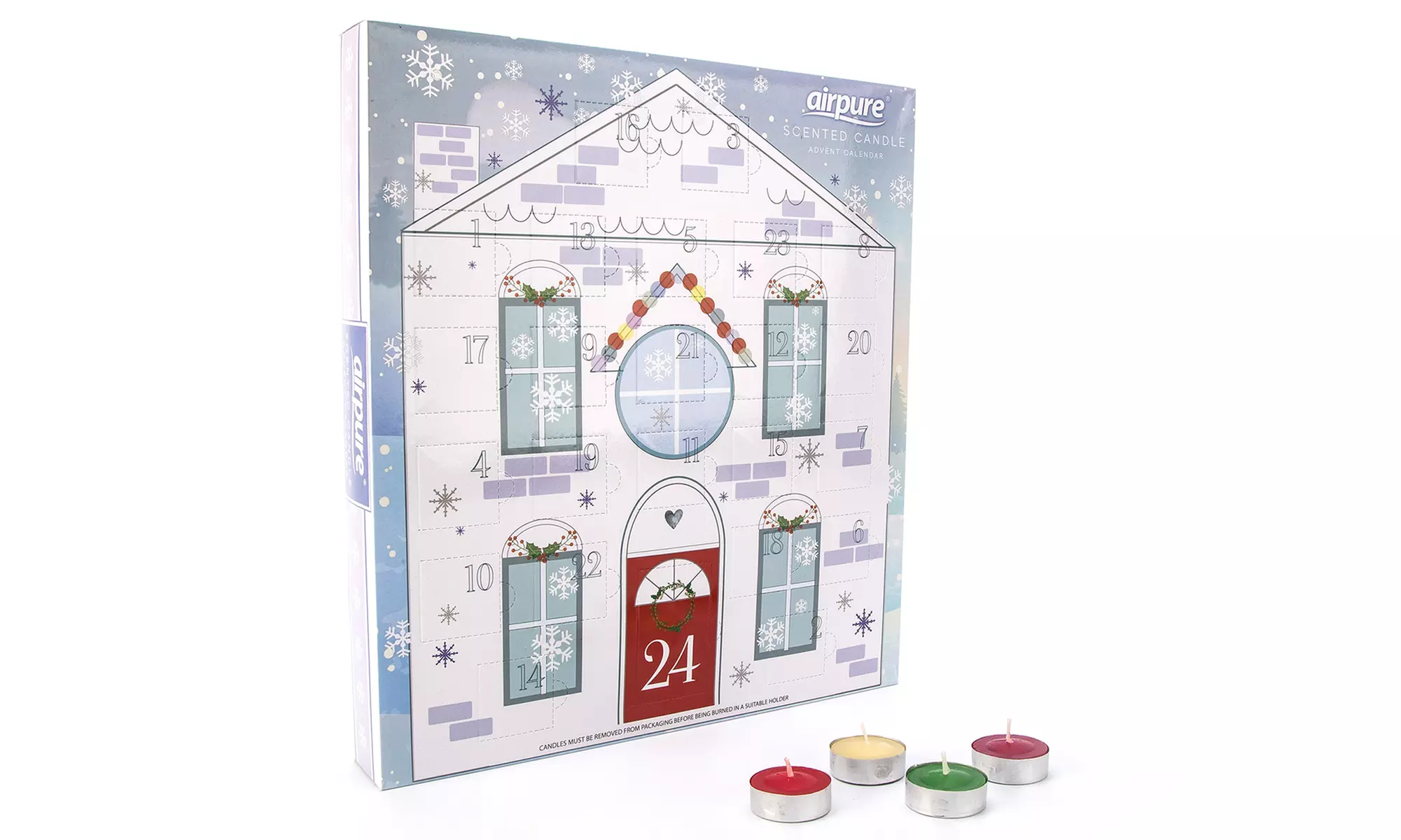 1x oder 2x Airpure Teelichter-Adventskalender mit Aufdruck nach Wahl - Second Medium