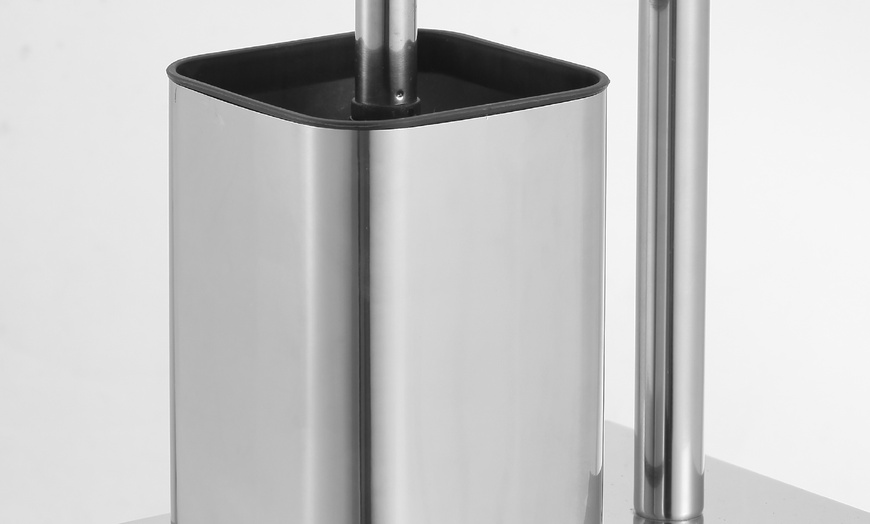 Image 10: Piantana portarotolo in acciaio inox