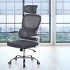 Image 2: Silla de oficina ergonómica con soporte lumbar y respaldo ajustables