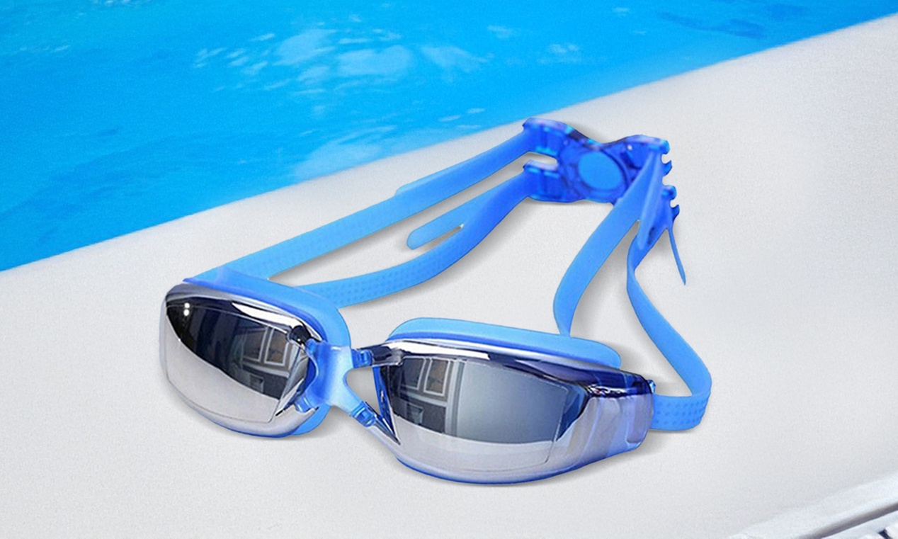 Swim Goggles,Adjustable Swimming Goggles No Leaking Anti Fog UV Protection
