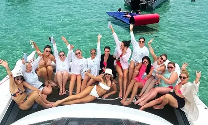 Exclusive charter to Crab Island for up to 13 guests 