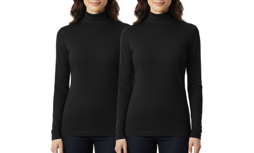 Image 10: Set di 2 maglie da donna lupetto o dolcevita Leable