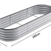 Image 7: 240cm Steel Raised Garden Bed in Various Colours