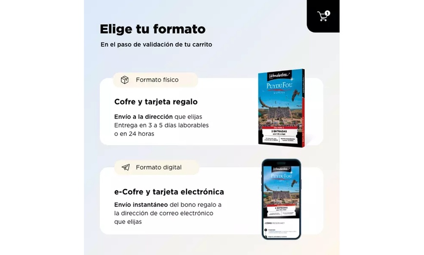 Image 2: Cofre canjeable por 2 entradas para el espectáculo WAH en IFEMA Madrid
