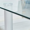 Image 40: Glass Dining Table Set with Chair Options