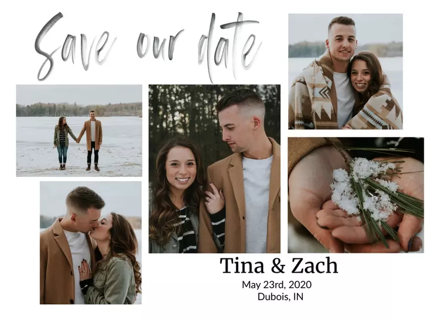 Custom Double-Sided Save the Date Cards: 24–200 Count with Envelopes (Up to 57% Off)