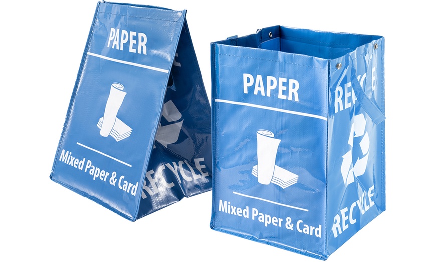 Image 4: Five Packs of Heavy-Duty Recycling Sorting Bags 