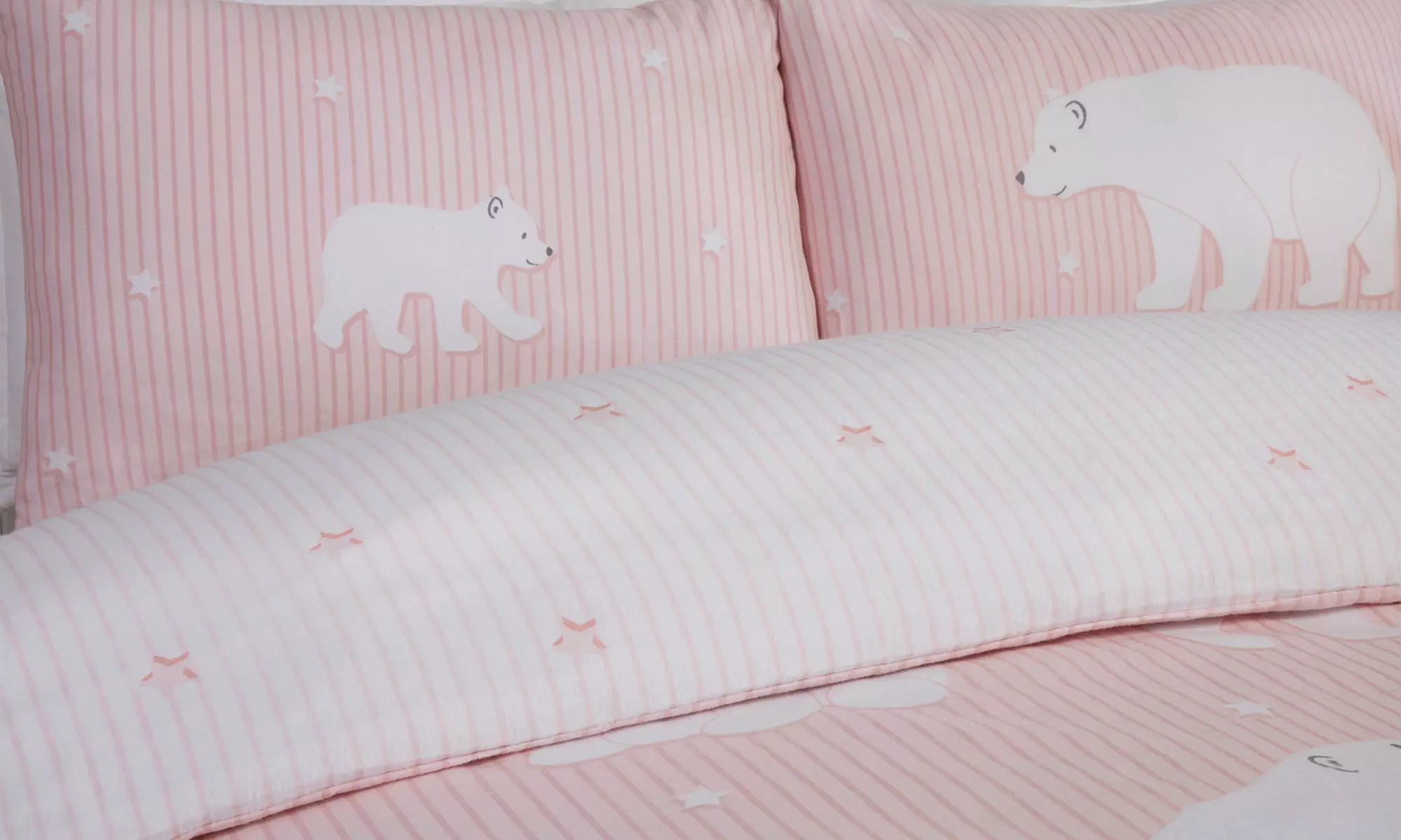 Polar Bear Brushed Cotton Duvet Set