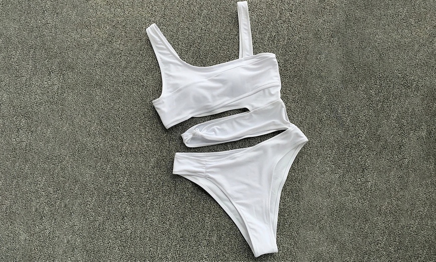 Image 7: Women's One-Piece Fitness Swimsuit