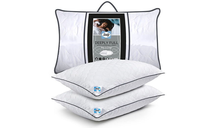 Image 5: Sealy Luxury Sealy Deeply Full Pillows, Duvets or Mattress Topper