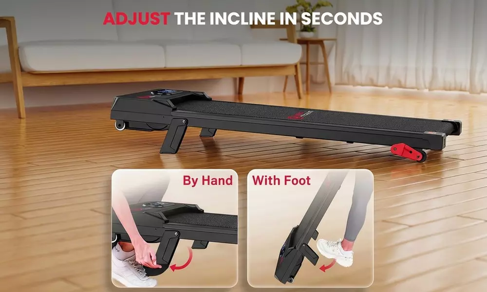 2-in-1 Foldable Walking Pad and Jogging Treadmill