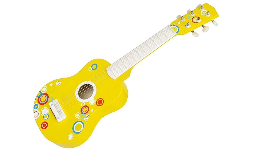 Image 3: Lelin Kids' Wooden Guitar