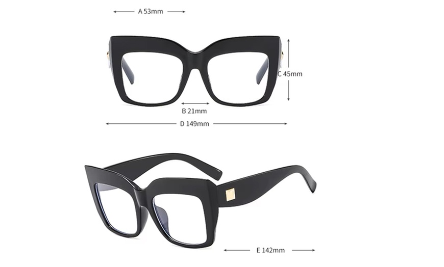 Image 2: Plastic Eye Glasses Frames Spectacles