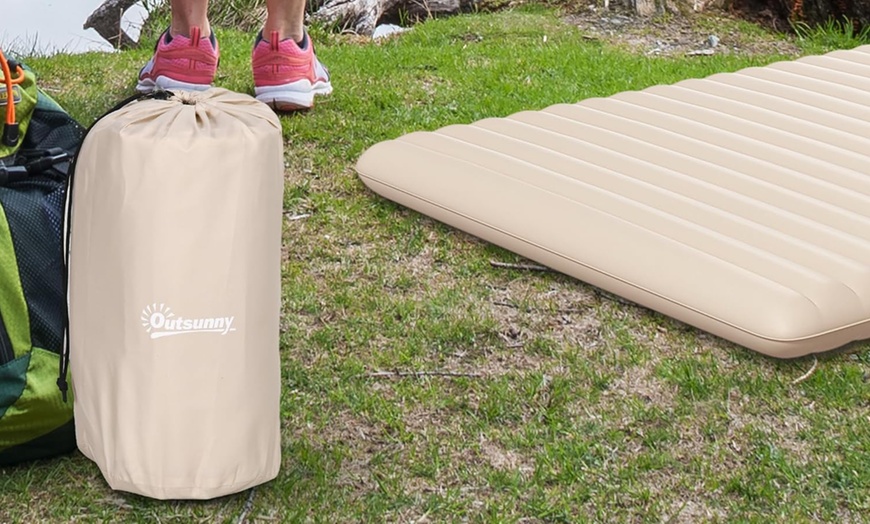 Image 20: Outsunny Inflatable Air Bed in Various Size and Features