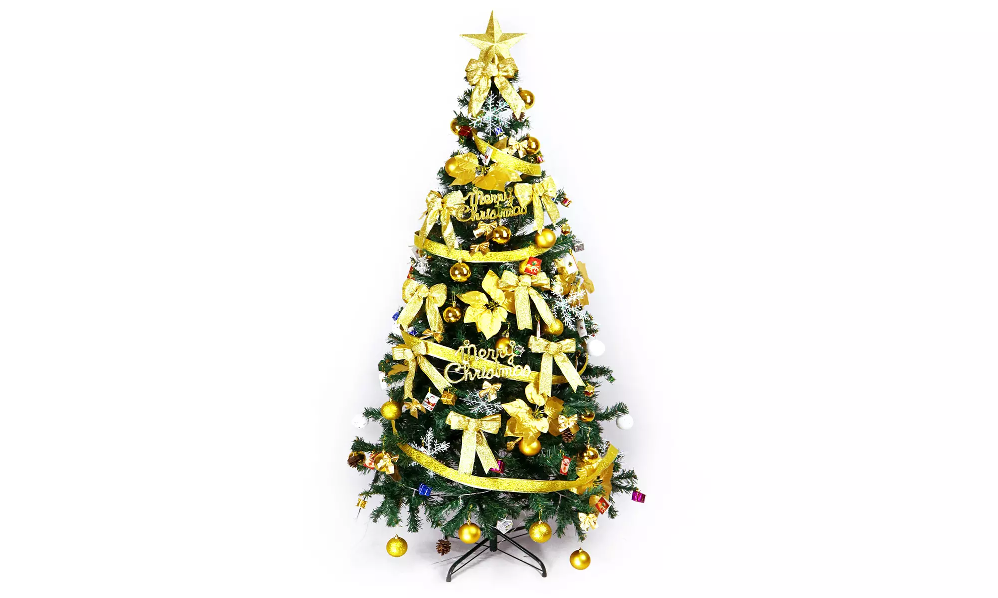 5ft & 6ft Christmas PVC Christmas Trees with or without Decorations