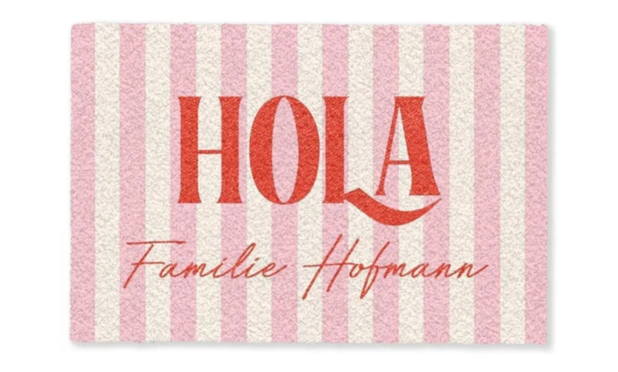 Image 9: Fußmatte mit Namen in Design nach Wahl