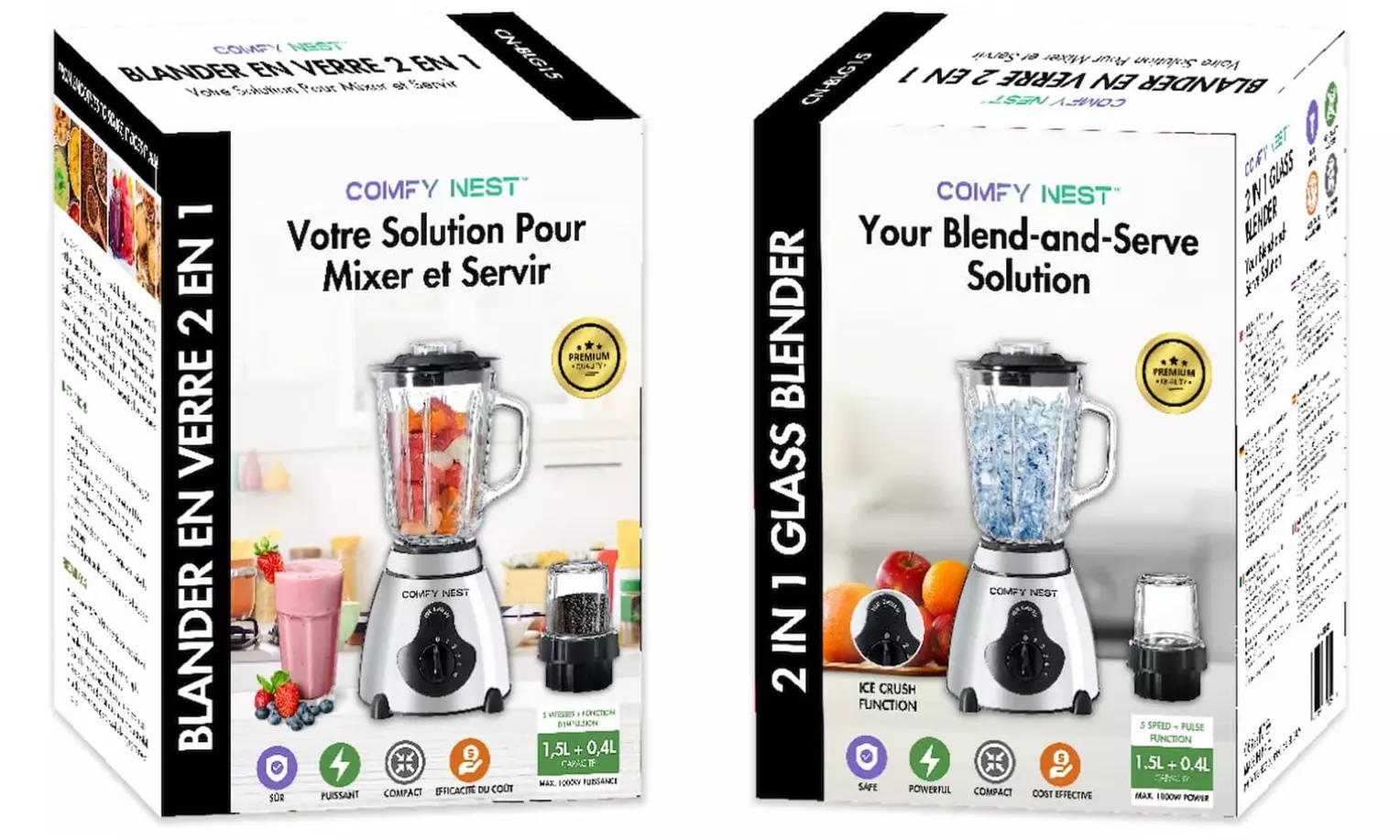 Frullatore 2 in 1 Comfy Nest 800 W