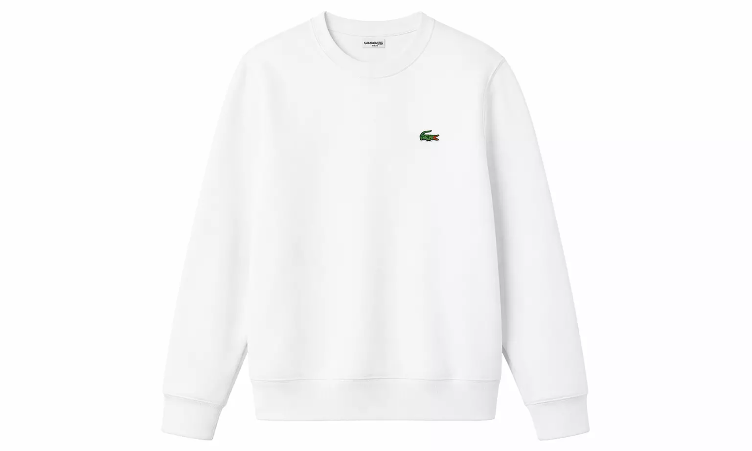 Sudadera Lacoste con logo y cuello redondo