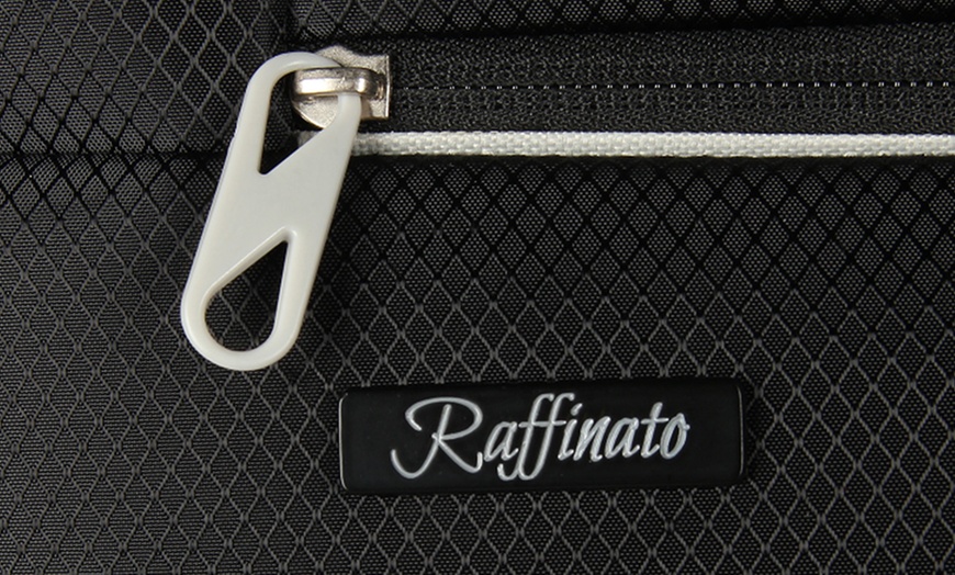 Image 8: Set of 3 Lightweight Luggage - 20'', 24'', 28'' Black Suitcases 