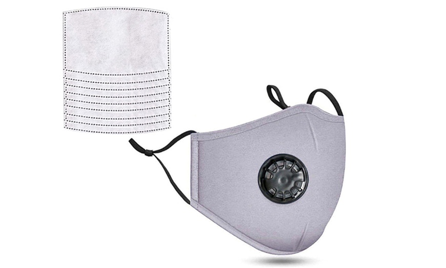 Image 5: Reusable Face Mask with 10 Filters