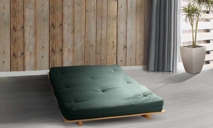 Image 29: Futon Frame and Mattress