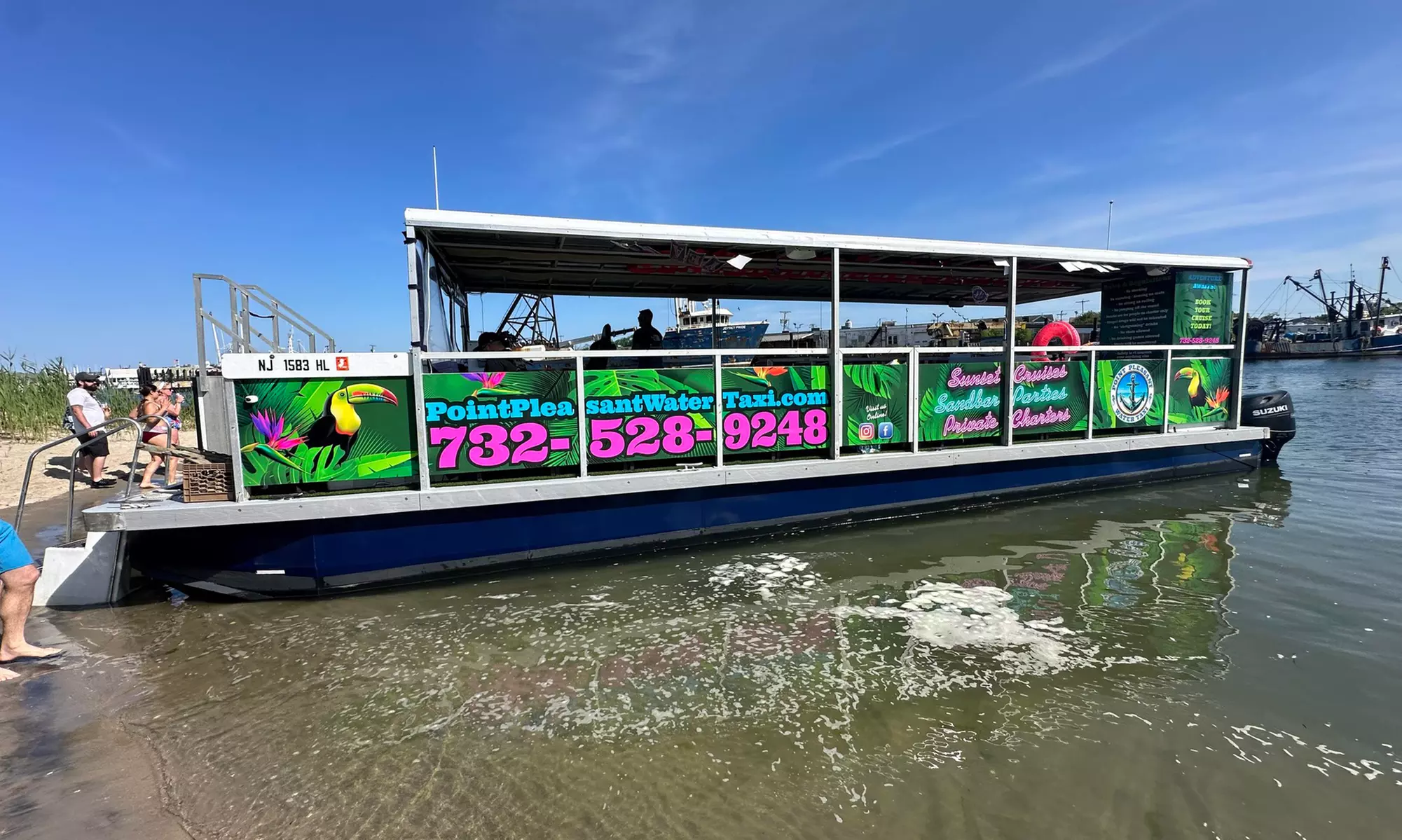 Public Fireworks and Sunset for One, Two, Three, or Four People at Point Pleasant Water Taxi (Up to 38% Off)