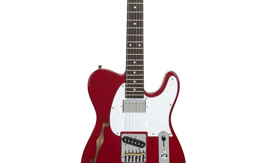 Image 20: Glarry GTL Semi-Hollow Electric Guitar