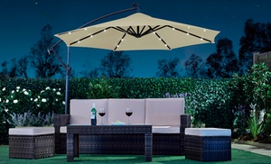 Cantilever Parasols - Standard or Solar LED + Optional Base Cantilever Parasols - Standard or Solar LED + Optional Base
