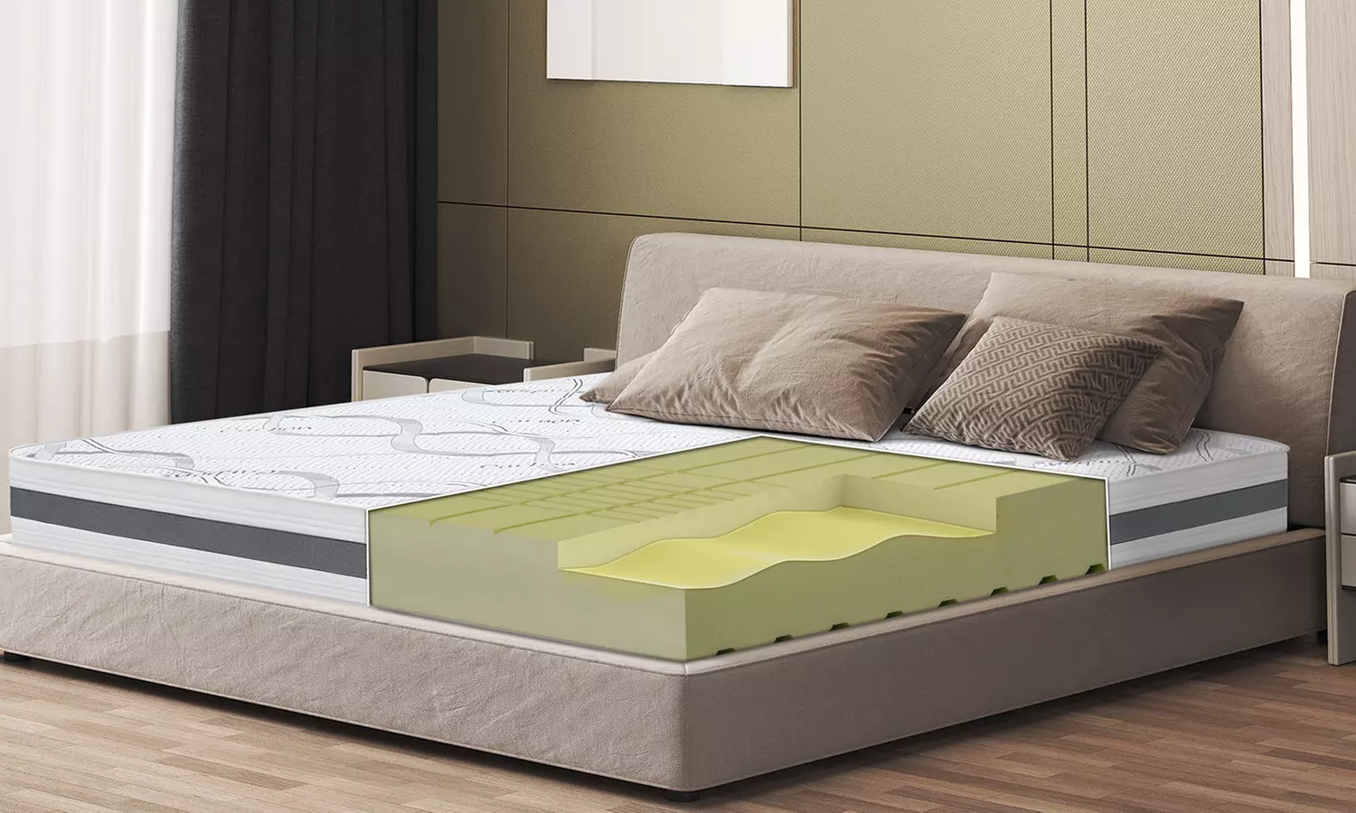 Materasso Carbon H20 Ortopedic Made in Italy by The White Stone