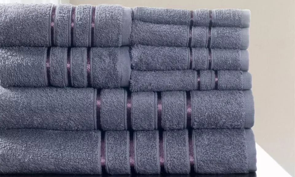 Lavish Home 100% Cotton Bath Towel Set (8-Piece) - Primary Image