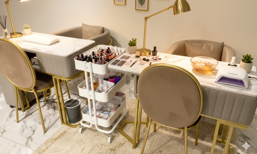 Image 2: Revamp with Gelish / Classic Mani and Pedi Services!