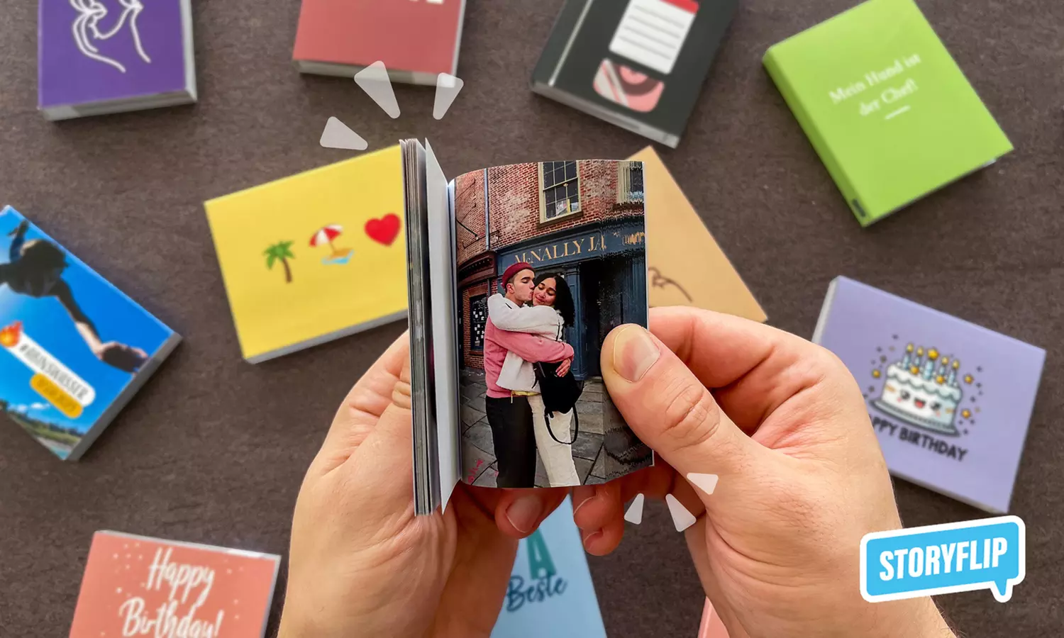 Personalisiertes Daumenkino aus eigenem Video mit hochwertigem Cover