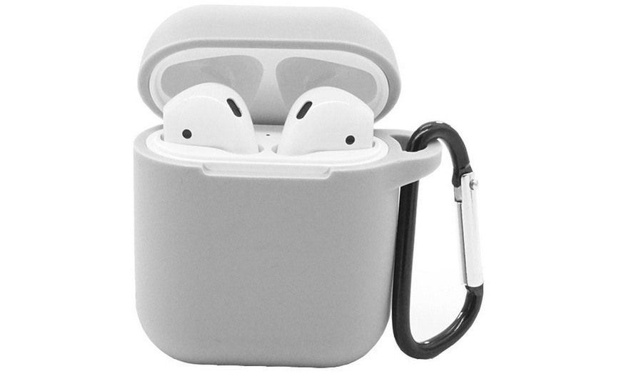 Image 9: AirPods Silicone Case Cover Protective Skin for Apple Airpod Charging Case