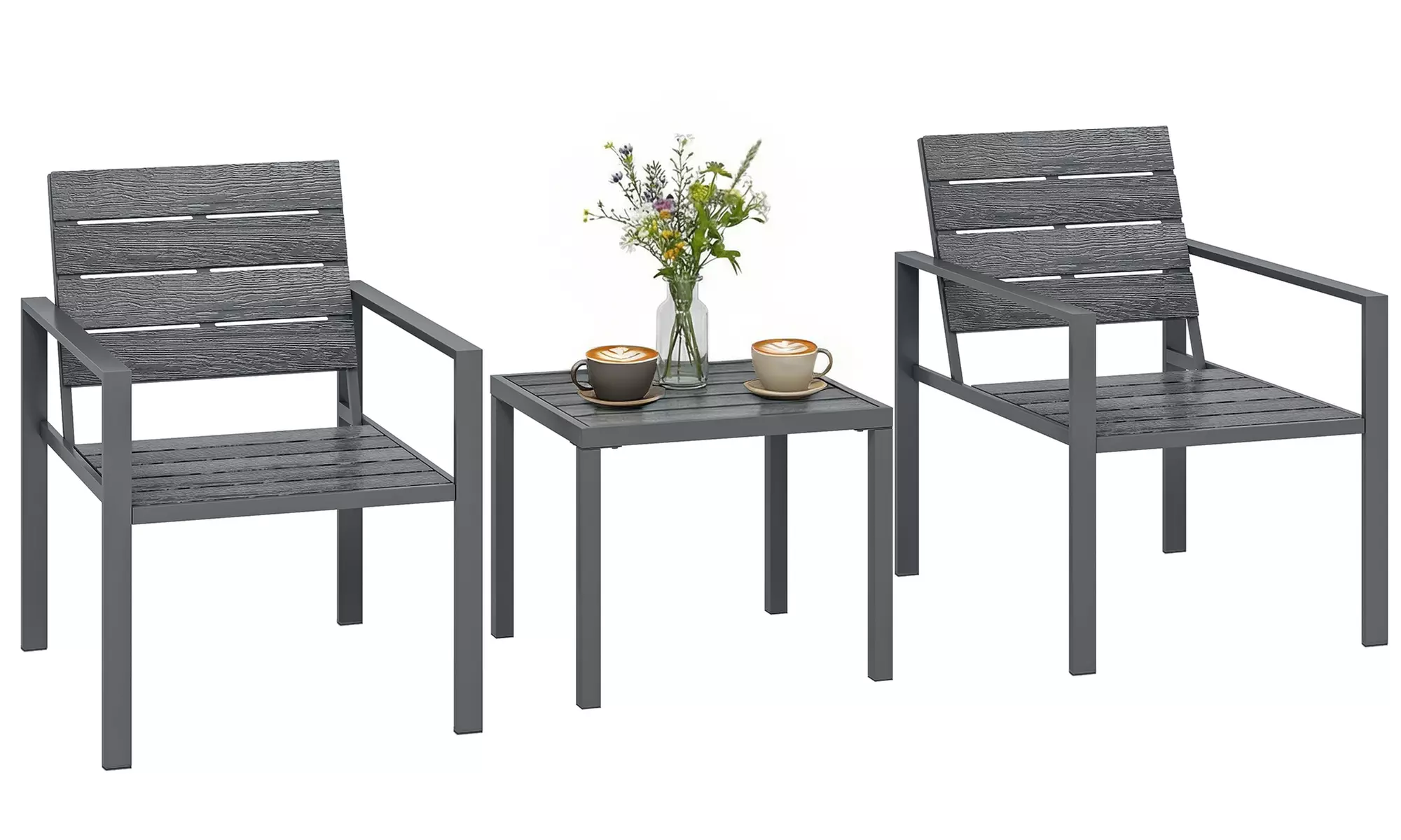 Outsunny Three Pieces Garden Bistro Set