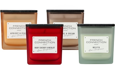 French Connection Unisex Caramel Square Candle Range: Mango Mojito Candle 200G