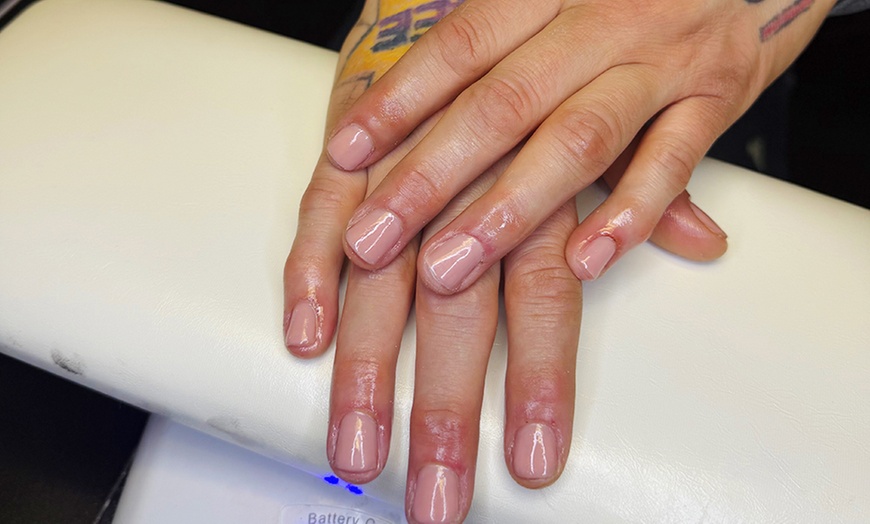 Image 1: Refresh Your Nails with One Gel Manicure or Pedicure or Both