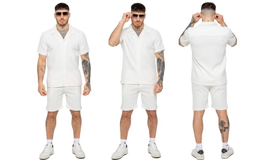 Image 7: Enzo Mens Textured Summer Outfit Set