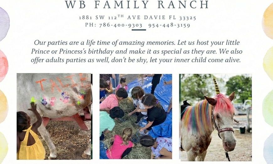 Image 2: Kids' Birthday Party Package | Pony Rides & Petting Zoo Fun
