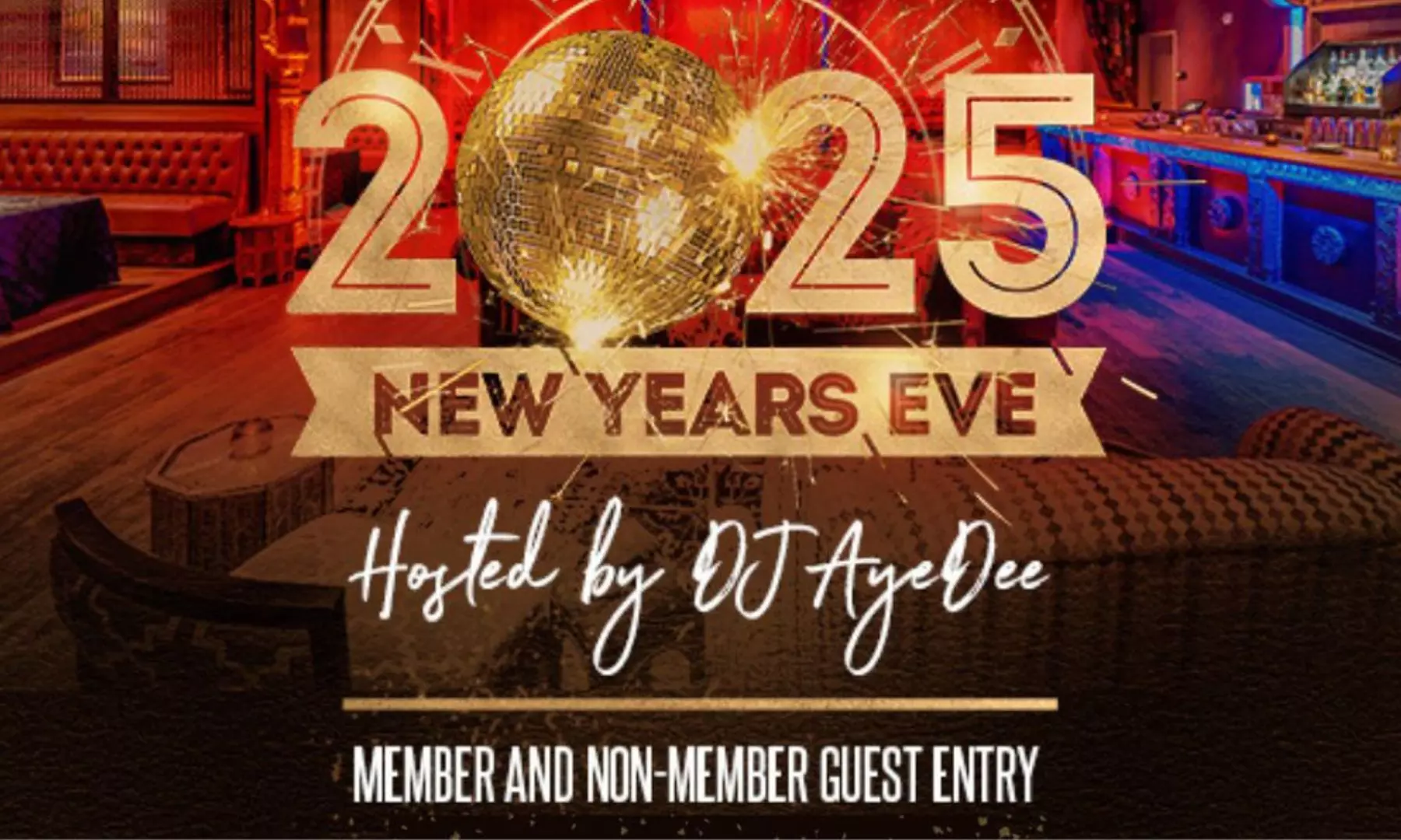NYE 2025 hosted by DJ AyeDee on December 31 at 9 p.m. - Primary Image