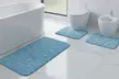 Ensemble de 3 tapis de bain antidérapants en mousse à mémoire de forme, coloris au choix - Image 3