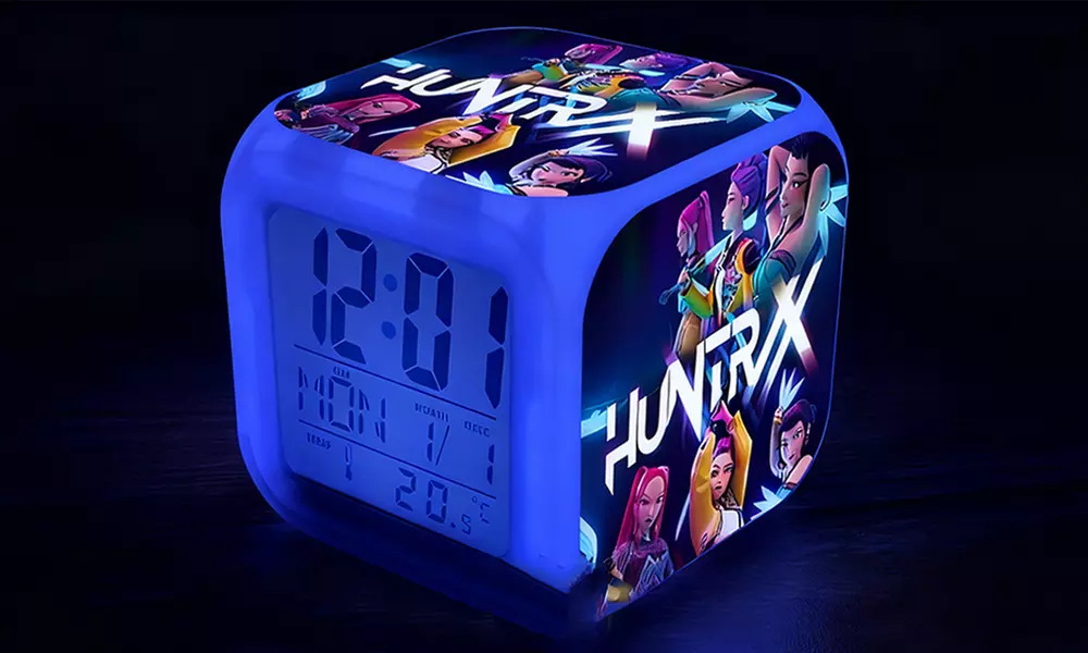 Battery-Powered Kpop Demon Hunters-Inspired RGB Alarm Clock