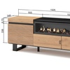 Image 12: Mueble para TV con acabado en roble y opción a chimenea eléctrica