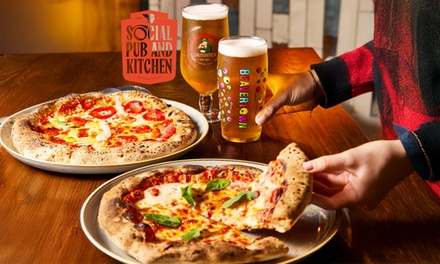 2 x Mains + 2 x Drinks (Glass of Wine/Pint of Beer/Soft Drink) - The Whitecross Tap London - Social Pub & Kitchen