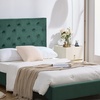 Image 2: King or Double Bed Frames with Adjustable Upholstered Headboards